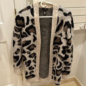 Aqua Leopard Cardigan